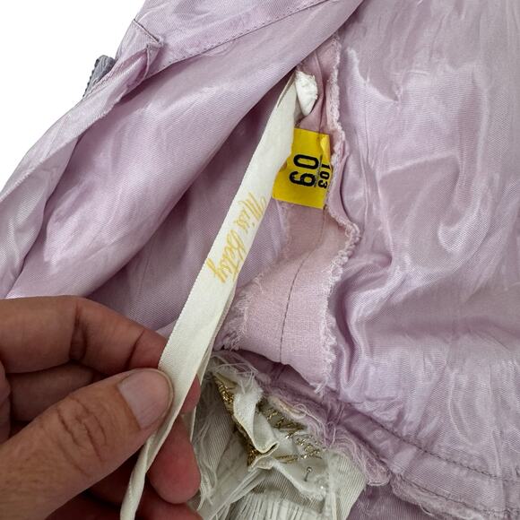 1950s Lavender Party Dress – Miss Betsy for Trask’s of Erie – Junior Size 5 - Picture 6 of 16